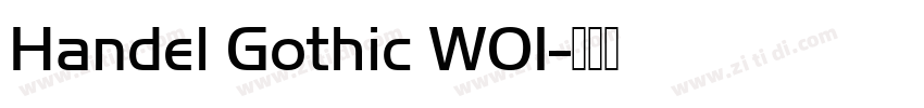 Handel Gothic W01字体转换